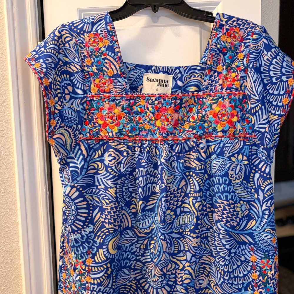 Savanna Jane Multicolor Floral Blouse - Picture 2 of 7